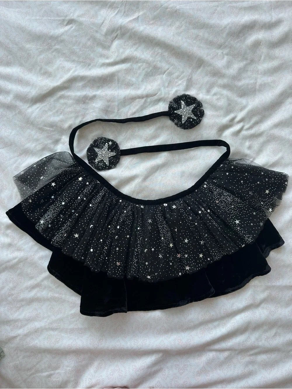 Noralee Ruffle Tulle Collar Night Sky
